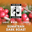Sumatran dark roast coffee for French press