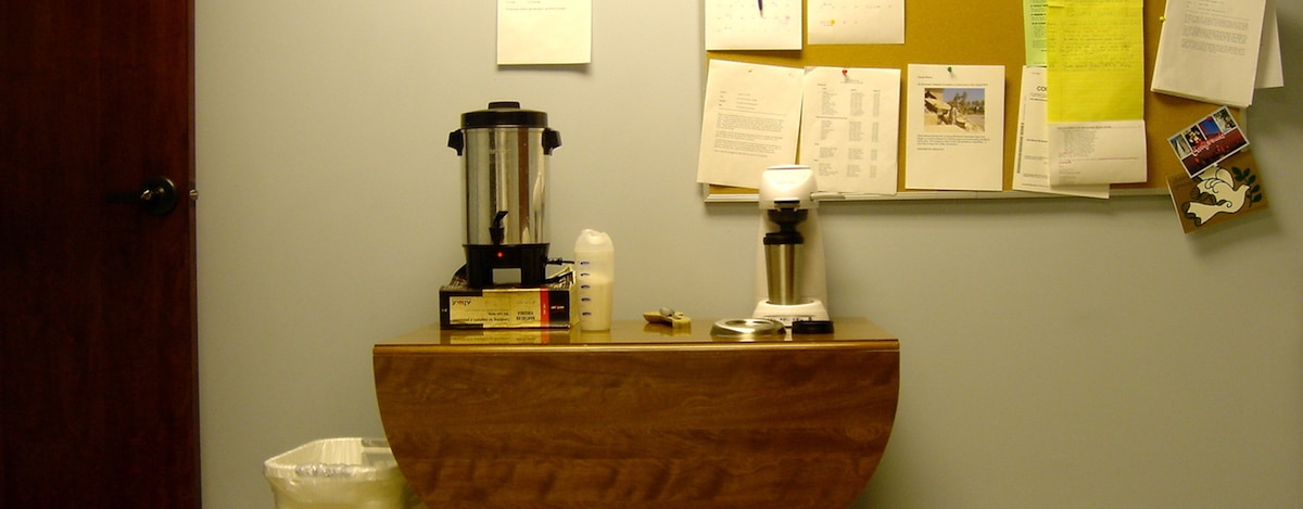 coffee station at the office