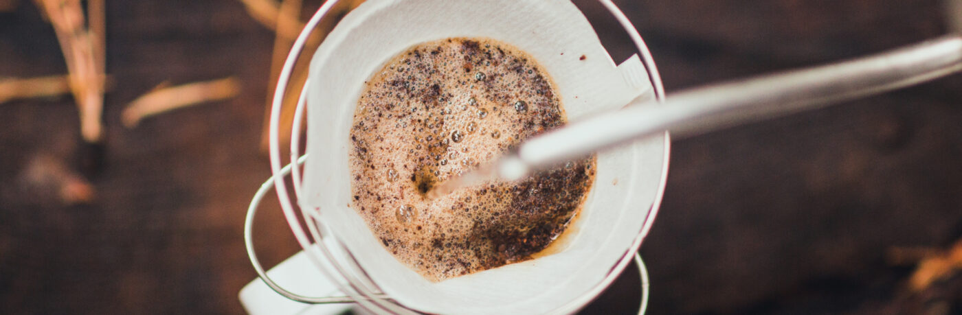 Closeup of Pourover Coffee